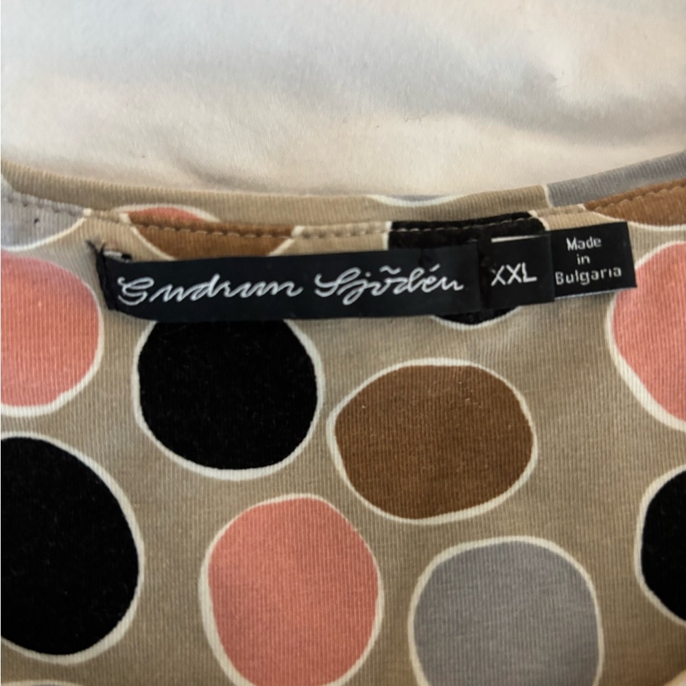 Gudrun Sjoden Multicolor Polka Dot Short Sleeve Tee